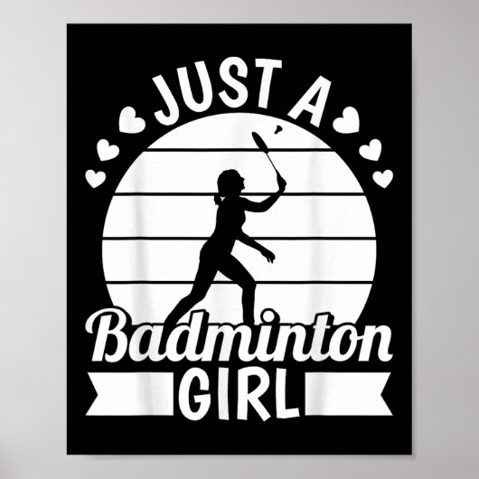 Badminton Shuttle Racket Racquet - Nur ein Badmint Poster (Vorne)