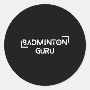 Badminton Shuttle Racket Sports Champions Strategi Runder Aufkleber