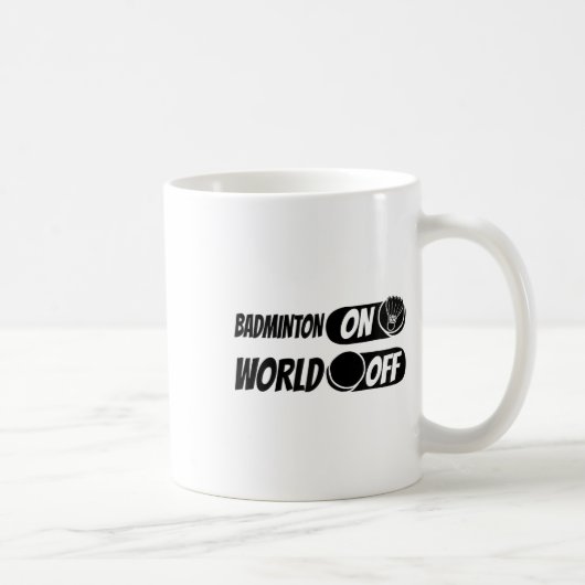 Badminton Shuttle Racket - Team Badminton on World Kaffeetasse (Rechts)