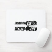Badminton Shuttle Racket - Team Badminton on World Mousepad (Mit Mouse)