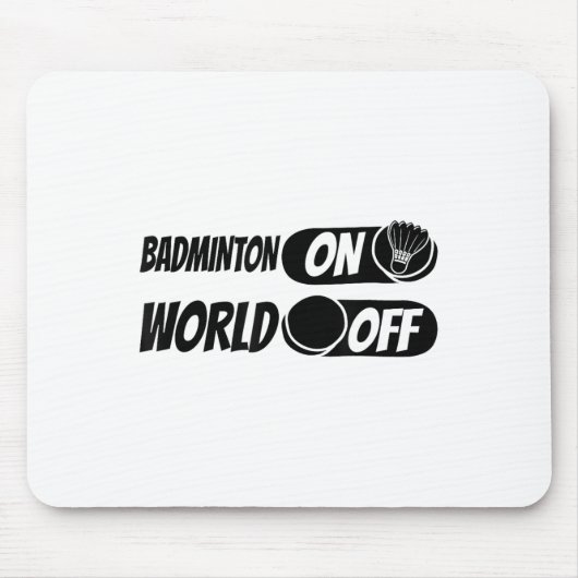 Badminton Shuttle Racket - Team Badminton on World Mousepad (Vorne)