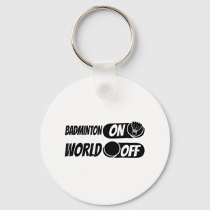 Badminton Shuttle Racket - Team Badminton on World Schlüsselanhänger