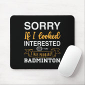 Badminton-Shuttle-Rackett-Badminton-Spieler 0 Mousepad (Mit Mouse)