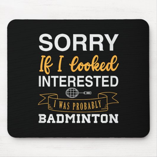 Badminton-Shuttle-Rackett-Badminton-Spieler 0 Mousepad (Vorne)
