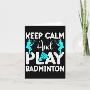 Badminton-Shuttle-Rackett-Badminton-Spieler 3  Karte