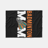 Badminton Shuttle-Redewendungen Fleecedecke (Vorderseite (Horizontal))