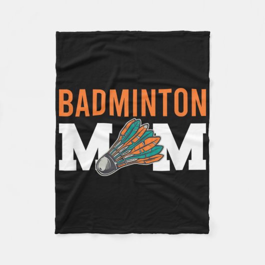 Badminton Shuttle-Redewendungen Fleecedecke (Vorderseite)