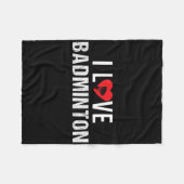 Badminton Shuttle-Redewendungen Fleecedecke (Vorderseite (Horizontal))