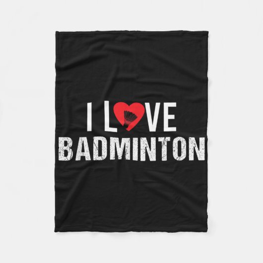 Badminton Shuttle-Redewendungen Fleecedecke (Vorderseite)