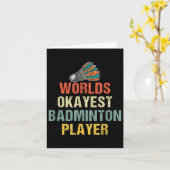 Badminton Shuttle-Redewendungen Karte (Gelbe Blume)