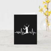 Badminton Shuttle-Redewendungen Karte (Gelbe Blume)