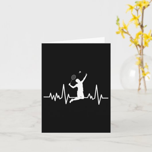 Badminton Shuttle-Redewendungen Karte (Gelbe Blume)