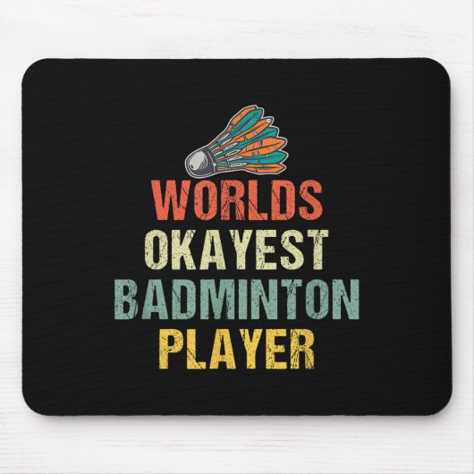 Badminton Shuttle-Redewendungen Mousepad (Vorne)
