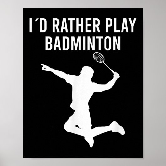 Badminton Shuttle-Redewendungen Poster (Vorne)