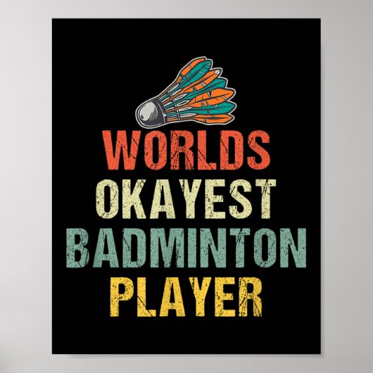 Badminton Shuttle-Redewendungen Poster (Vorne)