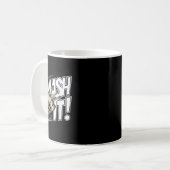 Badminton Shuttle Smash Kaffeetasse (Vorderseite Links)