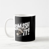 Badminton Shuttle Smash Kaffeetasse (Links)