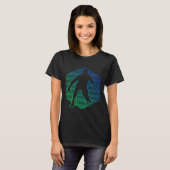 Badminton Shuttle Squash Womens Badminton Player T-Shirt (Vorne ganz)