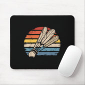 Badminton Shuttle Sunset Distressed Funny Shuttle Mousepad (Mit Mouse)