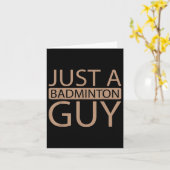 Badminton Shuttle Team - Player Just A Badminton G Karte (Gelbe Blume)