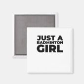 Badminton Shuttle Team Racket - Nur ein Badminton  Magnet (Vorderseite/Rückseite)