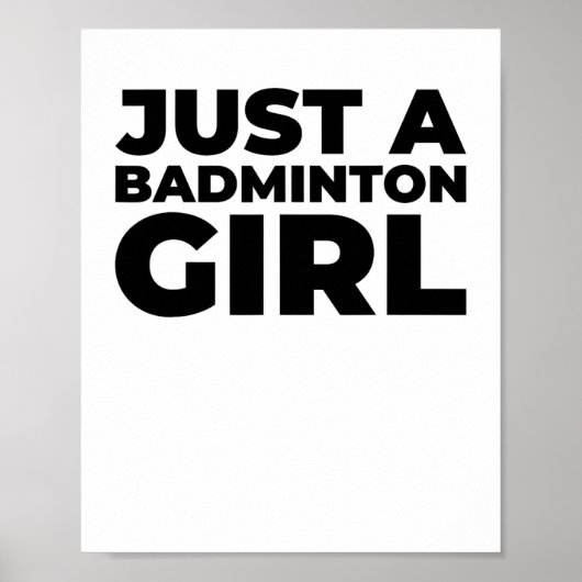 Badminton Shuttle Team Racket - Nur ein Badminton  Poster (Vorne)