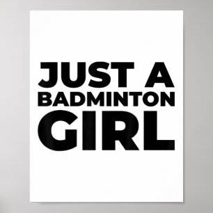 Badminton-Shuttle-Team-Racket - Nur ein Badminton- Poster