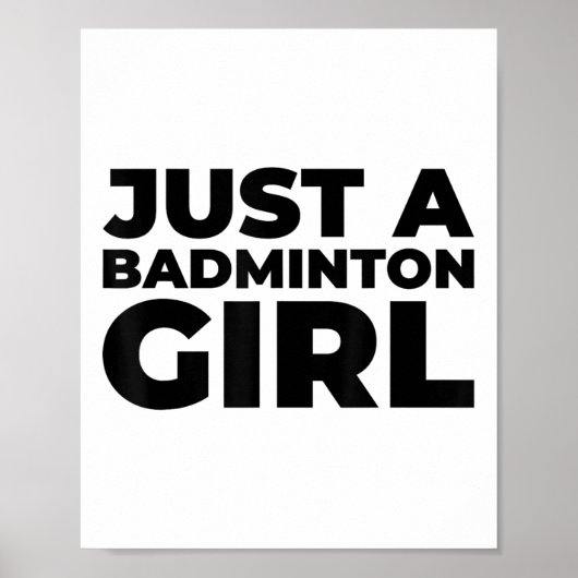 Badminton-Shuttle-Team-Racket - Nur ein Badminton- Poster (Vorne)