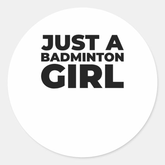 Badminton Shuttle Team Racket - Nur ein Badminton Runder Aufkleber (Vorderseite)