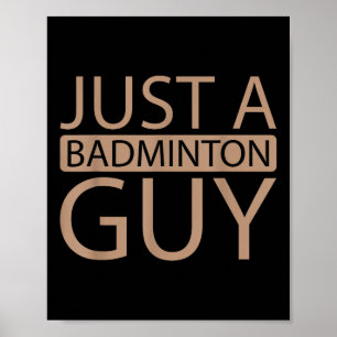 Badminton-Shuttle-Team - Spieler nur ein Badminton Poster