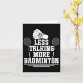 Badminton Shuttle Weniger Talking Badminton Player Karte (Gelbe Blume)