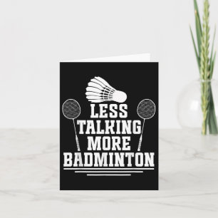 Badminton Shuttle Weniger Talking Badminton Player Karte