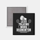 Badminton Shuttle Weniger Talking Badminton Player Magnet (Vorderseite/Rückseite)