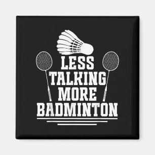 Badminton Shuttle Weniger Talking Badminton Player Magnet