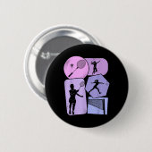 Badminton Shuttle Women Girls Button (Vorne & Hinten)