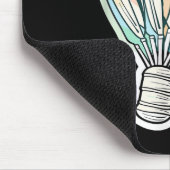 Badminton-Shuttle-Zeichnung Badmintonist Mousepad (Ecke)
