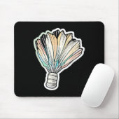 Badminton-Shuttle-Zeichnung Badmintonist Mousepad (Mit Mouse)