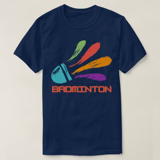 Badminton Shuttlecock 12 T-Shirt (Design vorne)