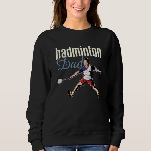Badminton shuttlecock athlete badminton racket spo sweatshirt (Vorderseite)