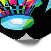 Badminton Shuttlecock Badminton  Poster (Ecke)