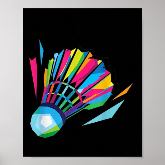 Badminton Shuttlecock Badminton  Poster (Vorne)
