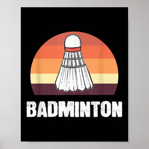 Badminton Shuttlecock Badmintonspieler  Poster