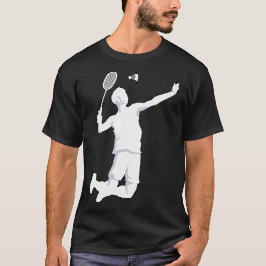 Badminton Shuttlecock Baskenball Badminton Cloud T-Shirt (Vorderseite)