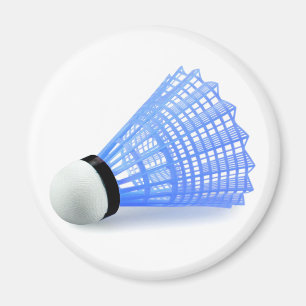 Badminton Shuttlecock Birdie Blue Sports Magnet