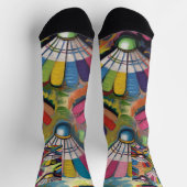 Badminton Shuttlecock Crew Socks Socken (Oben)