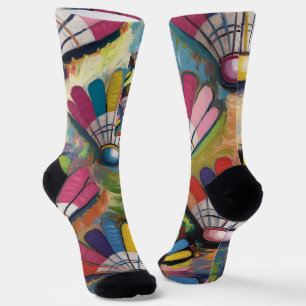 Badminton Shuttlecock Crew Socks Socken