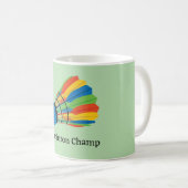 Badminton Shuttlecock Design Coffee Tasse (VorderseiteRechts)