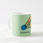 Badminton Shuttlecock Design Coffee Tasse (Vorderseite Links)