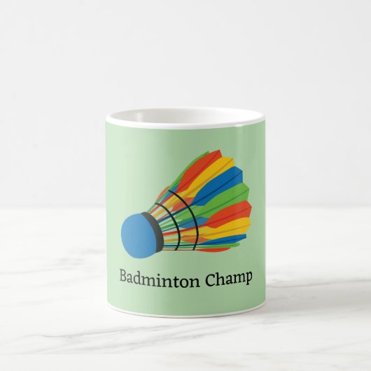 Badminton Shuttlecock Design Coffee Tasse (Mittel)