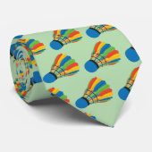 Badminton Shuttlecock Design Neck Tie Krawatte (Gerollt)